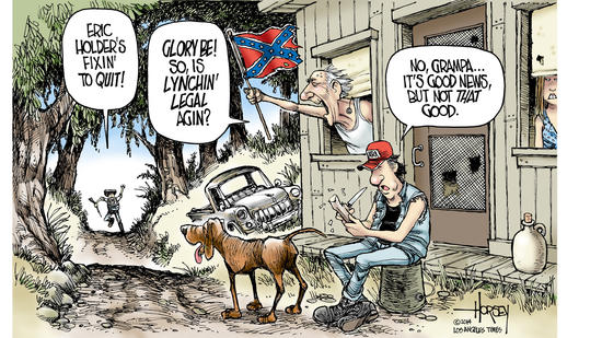 Right wing cheers Eric Holder's resignation